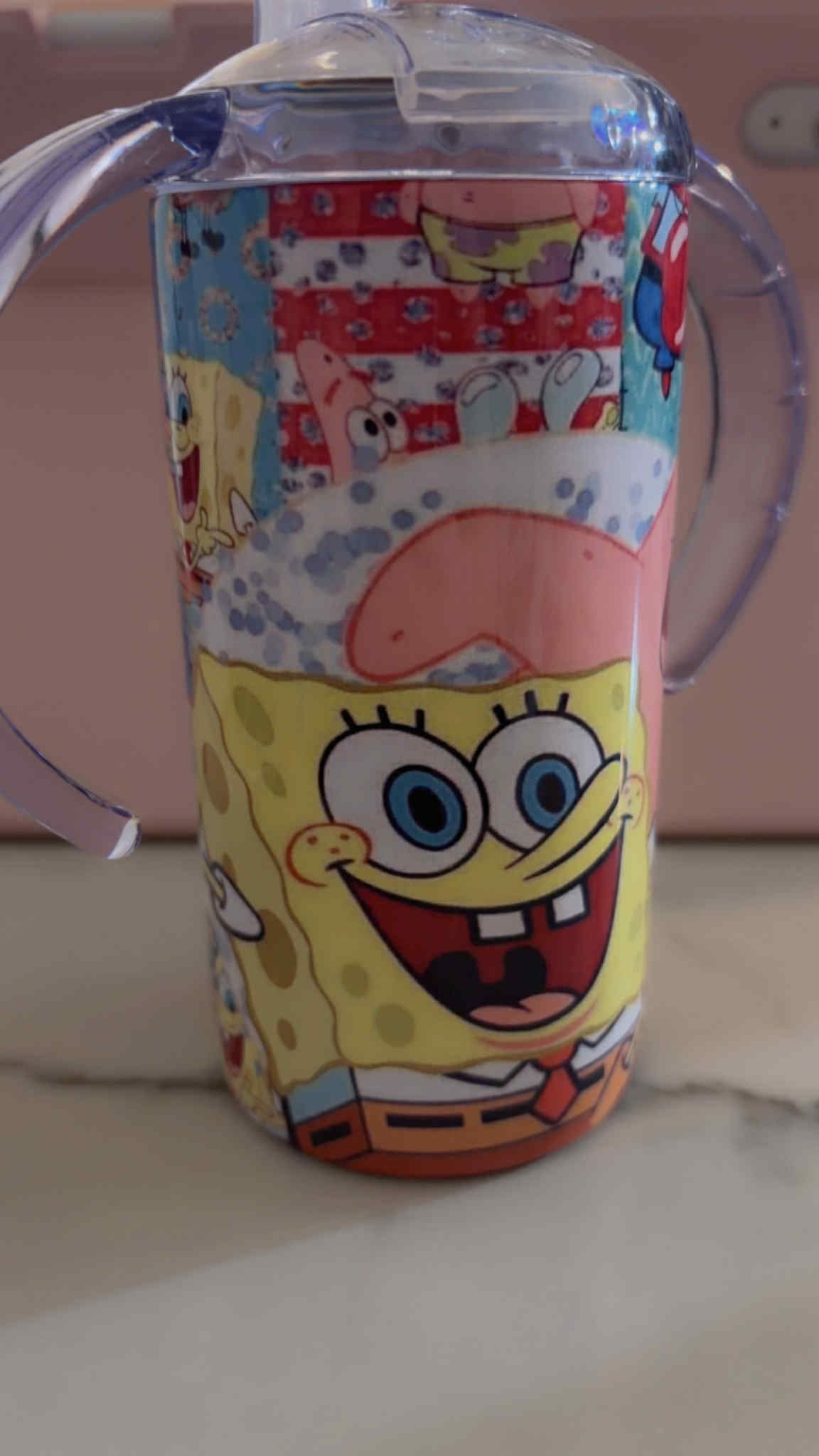 Personalized Kids Stainless Steel Tumbler with Handles
