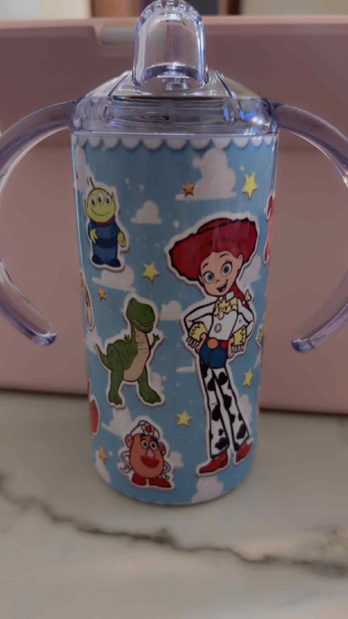 Personalized Kids Stainless Steel Tumbler with Handles