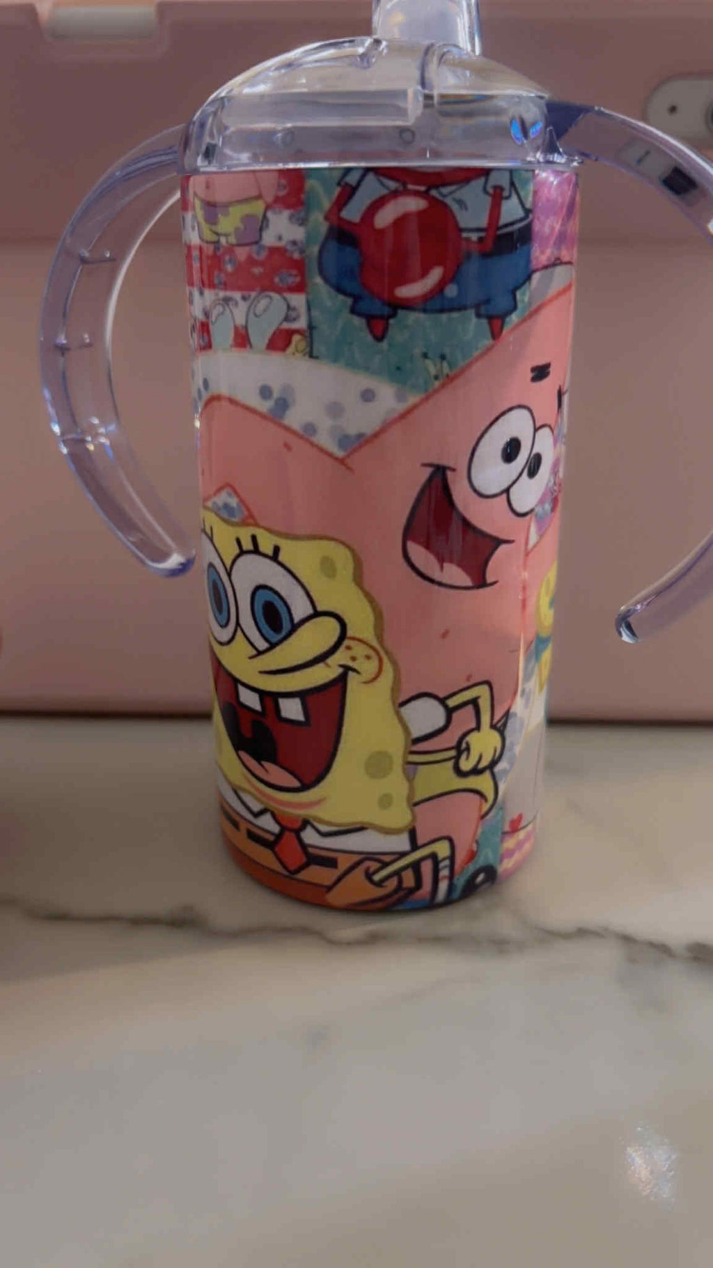 Personalized Kids Stainless Steel Tumbler with Handles