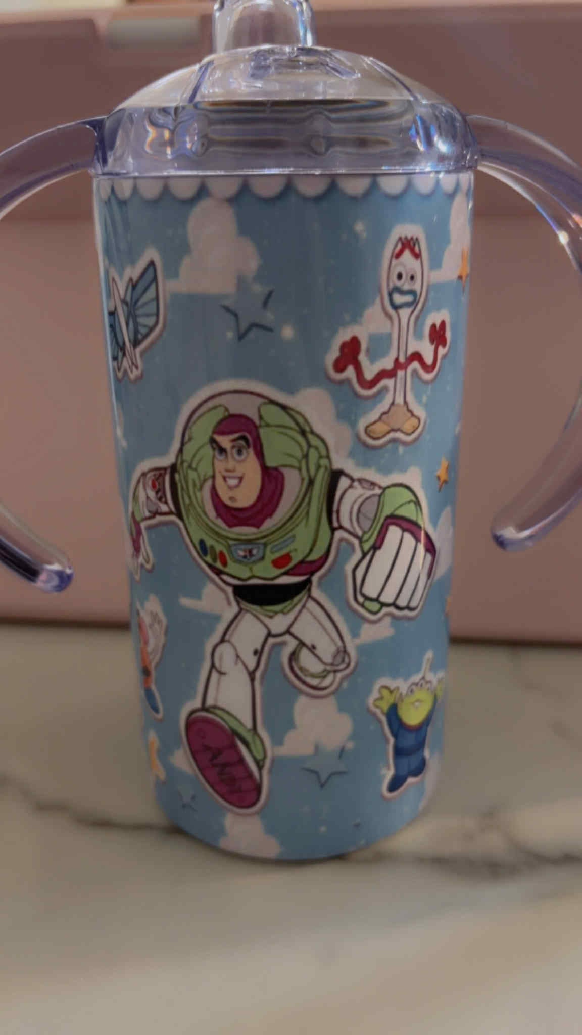 Personalized Kids Stainless Steel Tumbler with Handles