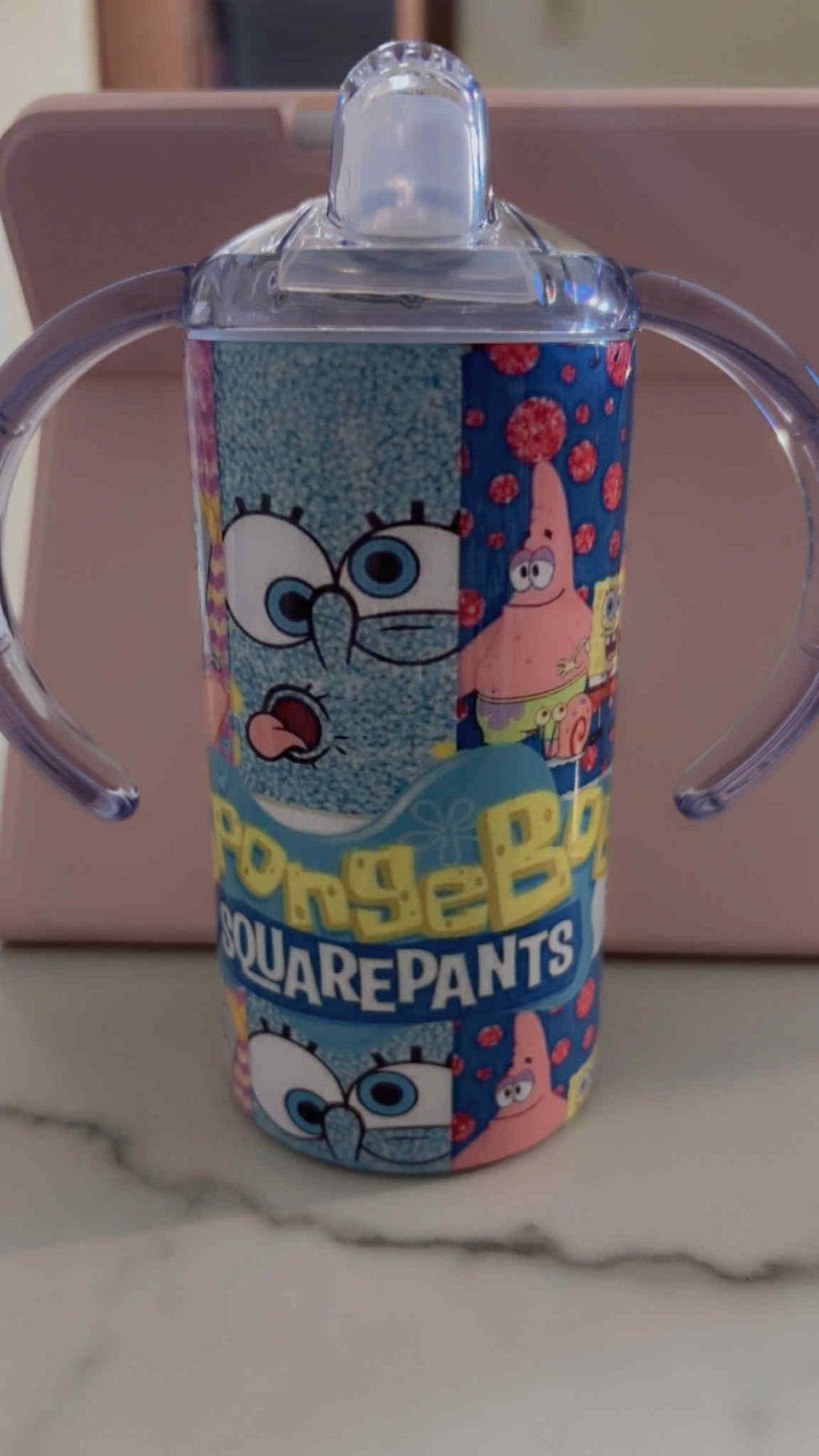Personalized Kids Stainless Steel Tumbler with Handles